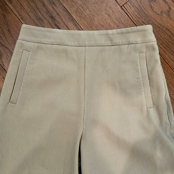 Zara High-Waisted Cords Trouser - Olive 🫒 Green, Side Zip, LARGE - Picture 2 of 7